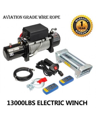 Classic 13000lbs 12V Electric Recovery Winch Truck SUV 2 PCS Wireless Remote