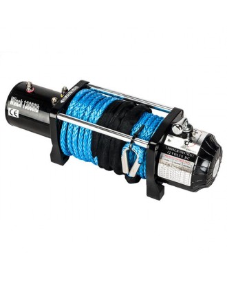 NEW 13000Lb Electric Recovery Winch Towing Off-Road ATV Synthetic Rope W/ Remote