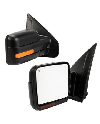 [LED Sequential Signal] Left Right For 07-14 Ford F150 Power Heated Side Mirrors