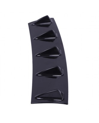 23” x 6” Universal Lower Rear Body Bumper Lip Diffuser Five Fins Black